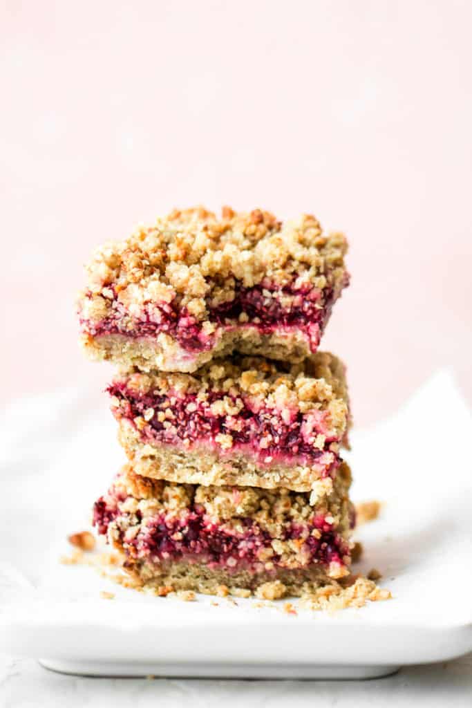 Healthy Raspberry Oatmeal Bars (Vegan, Gluten-free) - Cooking With Elo