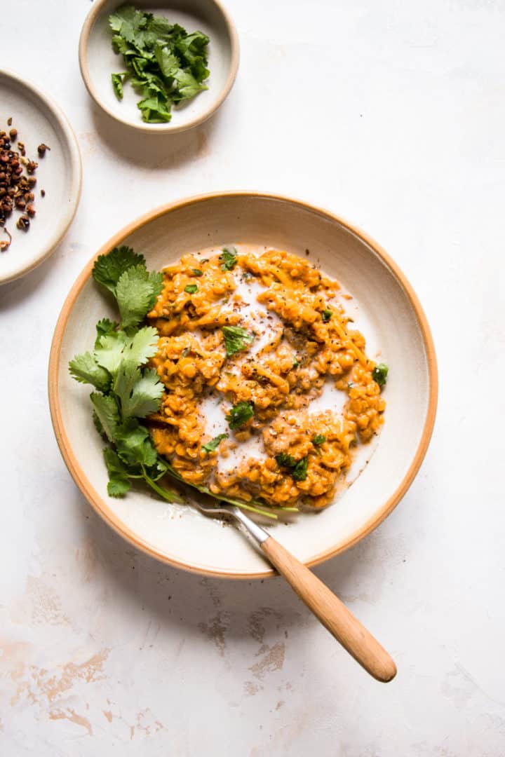 Red lentil dahl