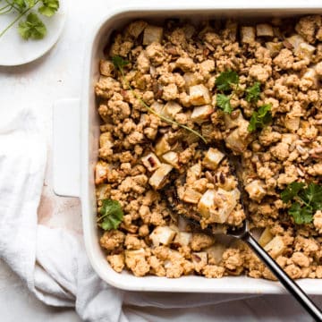 Roasted Celery Root with Oat Crumble