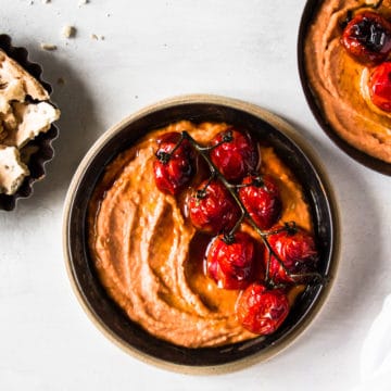 Cannellini Bean Dip With Cherry Tomatoes And Honey