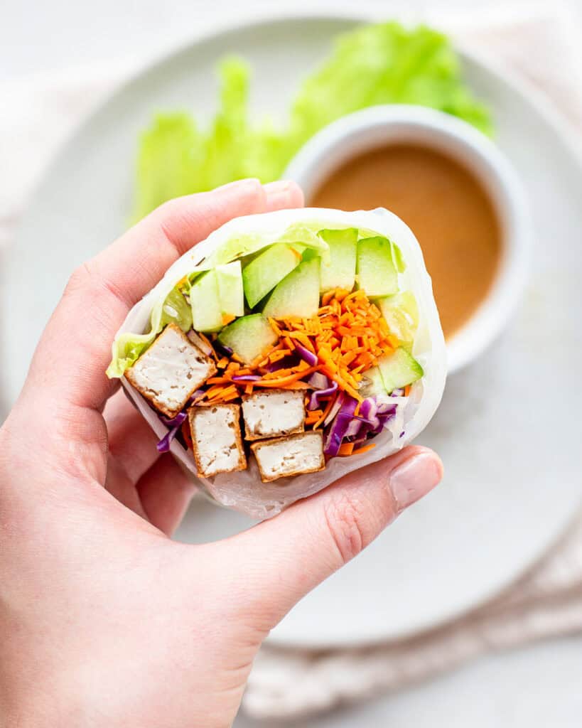 Giant Spring Rolls With Tofu - Cooking With Elo