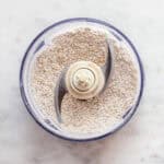 Flour-like powder in a small food processor.